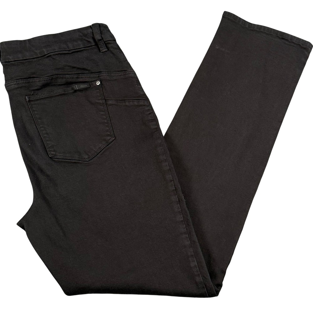 Chicos 1.5 M 10 So Lifting Slim Leg Black Pants 34x31 Minimalist Workwear